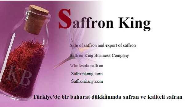 Türkiye'de bir baharat dükkânında safran ve kaliteli safran